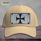 Maltese Cross Novelty License Plate Hat Cotton / Khaki