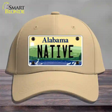 Native Alabama Novelty License Plate Hat Cotton / Khaki