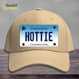Hottie Connecticut Novelty License Plate Hat Cotton / Khaki