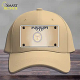 Mississippi Great Seal Blank Novelty License Plate Hat Cotton / Khaki
