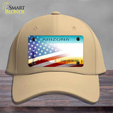 Arizona with American Flag Novelty License Plate Hat HAT-MLP-12331