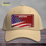Arizona with American Flag Novelty License Plate Hat HAT-MLP-12471