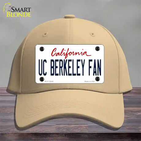 UC Berkeley Fan Novelty License Plate Hat Cotton / Khaki