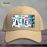 Packers Strip Art Novelty License Plate Hat Tag Cotton / Khaki