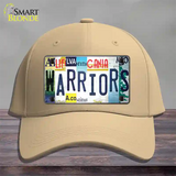 Warriors Strip Art Novelty License Plate Hat Tag Cotton Khaki