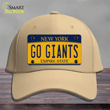 New York Go Giants Novelty License Plate Hat Tag Cotton Khaki
