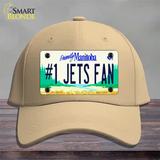 Number 1 Jets Fan Manitoba Novelty License Plate Hat Tag Cotton / Khaki