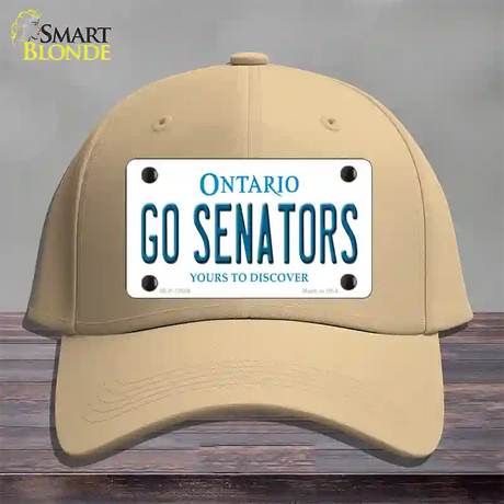 Go Senators Novelty License Plate Hat Tag Cotton / Khaki
