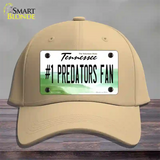 Number 1 Predators Fan Novelty License Plate Hat Tag Cotton Khaki