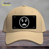 Worried Black Novelty License Plate Hat Tag Cotton Khaki