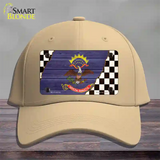 North Dakota Racing Flag Novelty License Plate Hat Tag Cotton Khaki