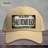 Old Orchard Beach Maine Rusty Novelty License Plate Hat Tag Cotton Khaki