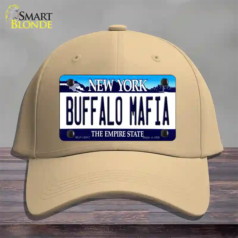 Buffalo Mafia New York Novelty License Plate Hat Tag Cotton Khaki