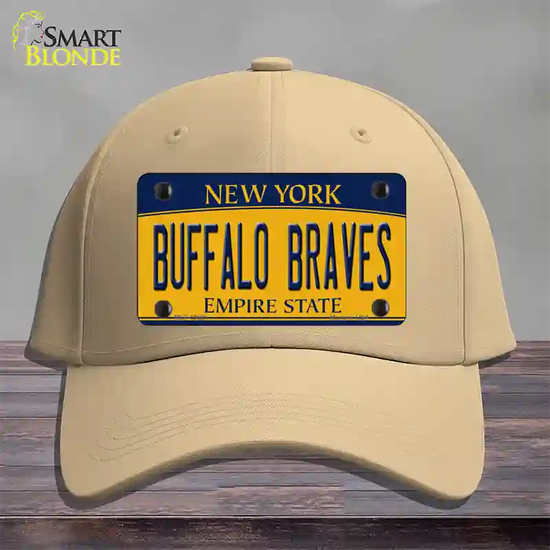 Buffalo Braves New York Novelty License Plate Hat Tag Cotton Khaki