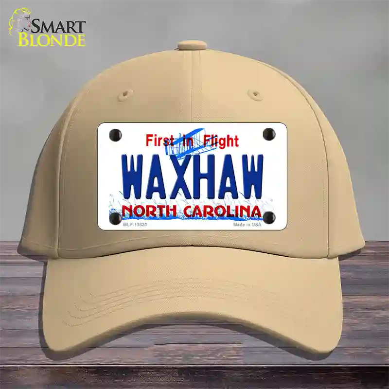 Waxhaw North Carolina Novelty License Plate Hat Tag Cotton Khaki