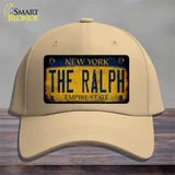 The Ralph New York Rusty Novelty License Plate Hat Tag Cotton Khaki