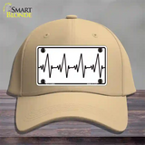 Heart Beats Novelty License Plate Hat Tag Cotton / Khaki