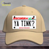Ya Tink Wisconsin Novelty License Plate Hat Cotton / Khaki