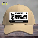 New Jersey POW MIA Some Gave All Novelty License Plate Hat Cotton / Khaki