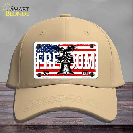 Freedom Liberty Bell Novelty License Plate Hat HAT-MLP-14547 Cotton Khaki