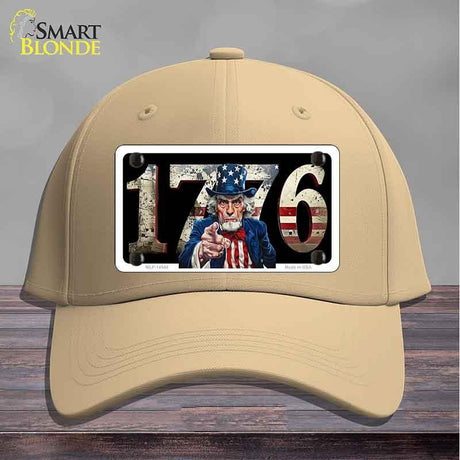 1776 Uncle Sam Novelty License Plate Hat HAT-MLP-14548 Cotton Khaki