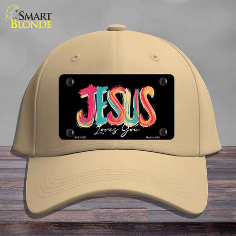 Jesus Loves You Novelty License Plate Hat HAT-MLP-14553