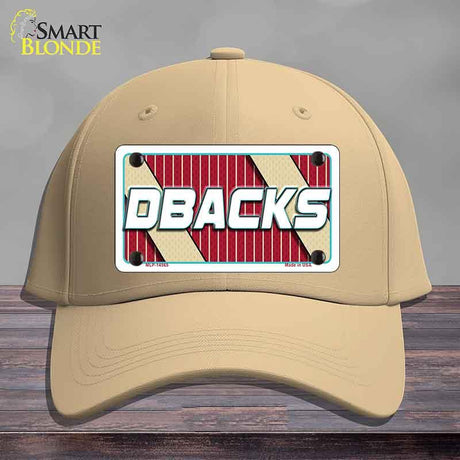 DBACKS Graphic Novelty License Plate Hat HAT-MLP-14565 Cotton Khaki