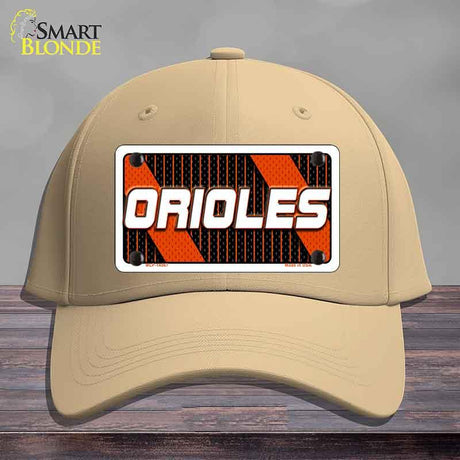 ORIOLES Graphic Novelty License Plate Hat HAT-MLP-14567 Cotton Khaki