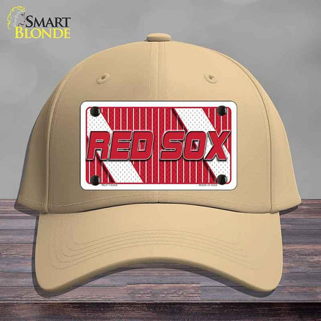 RED SOX Graphic Novelty License Plate Hat HAT-MLP-14568 Cotton Khaki