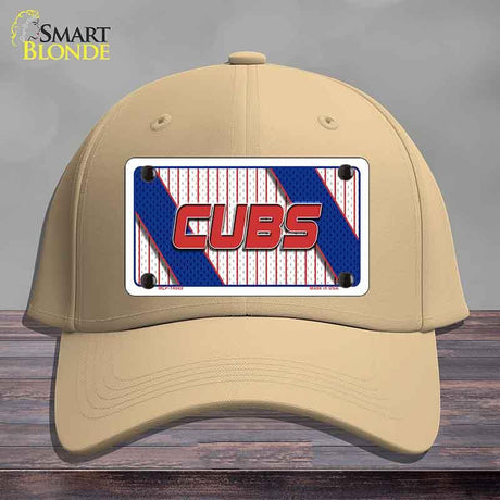 CUBS Graphic Novelty License Plate Hat HAT-MLP-14569 Cotton Khaki