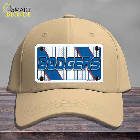 DODGERS Graphic Novelty License Plate Hat HAT-MLP-14578 Cotton Khaki