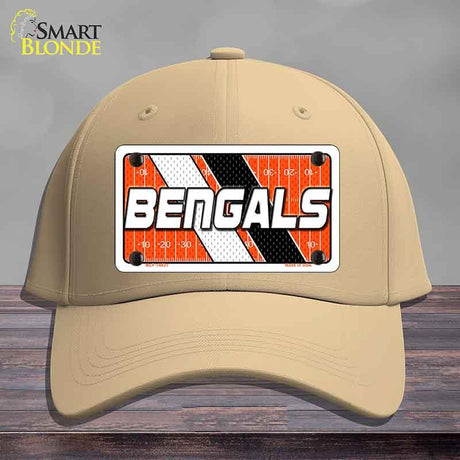 BENGALS Graphic Novelty License Plate Hat HAT-MLP-14631 Cotton Khaki