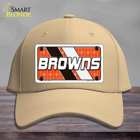 BROWNS Graphic Novelty License Plate Hat HAT-MLP-14632 Cotton Khaki