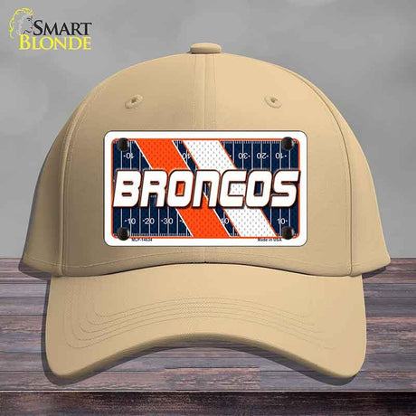 BRONCOS Graphic Novelty License Plate Hat HAT-MLP-14634 Cotton Khaki