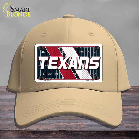 TEXANS Graphic Novelty License Plate Hat HAT-MLP-14637 Cotton Khaki