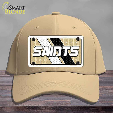 SAINTS Graphic Novelty License Plate Hat HAT-MLP-14647 Cotton Khaki