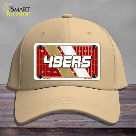 49ERS Graphic Novelty License Plate Hat HAT-MLP-14652 Cotton Khaki