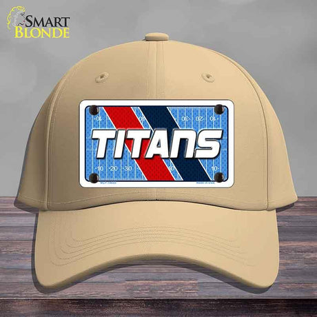 TITANS Graphic Novelty License Plate Hat HAT-MLP-14655 Cotton Khaki