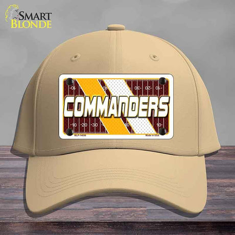 COMMANDERS Graphic Novelty License Plate Hat HAT-MLP-14656 Cotton Khaki