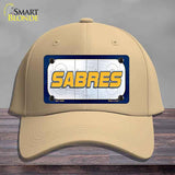 SABRES Graphic Novelty License Plate Hat HAT-MLP-14659 Cotton Khaki