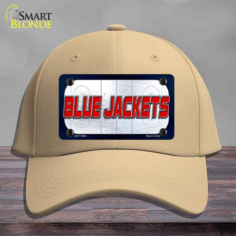 BLUE JACKETS Graphic Novelty License Plate Hat HAT-MLP-14664 Cotton Khaki