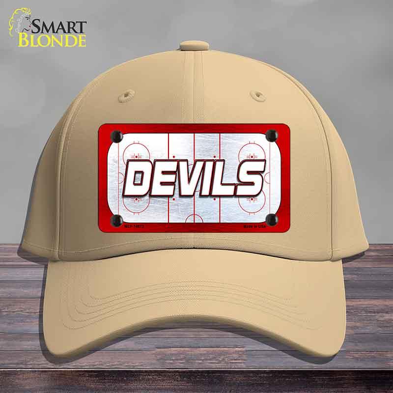 DEVILS Graphic Novelty License Plate Hat HAT-MLP-14673 Cotton Khaki