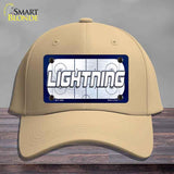 LIGHTNING Graphic Novelty License Plate Hat HAT-MLP-14682 Cotton Khaki