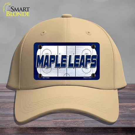 MAPLE LEAFS Graphic Novelty License Plate Hat HAT-MLP-14683 Cotton Khaki