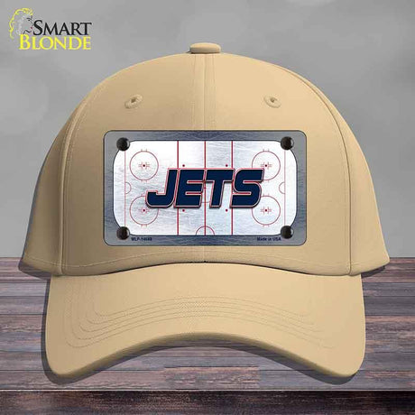 JETS Graphic Novelty License Plate Hat HAT-MLP-14688 Cotton Khaki