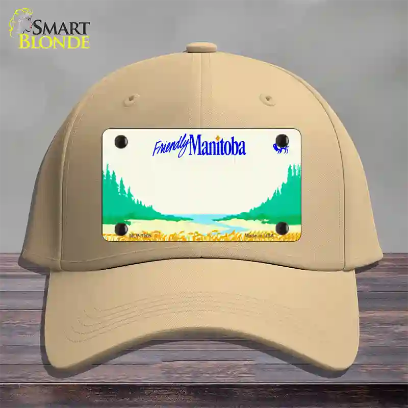Manitoba Novelty License Plate Hat Cotton / Khaki