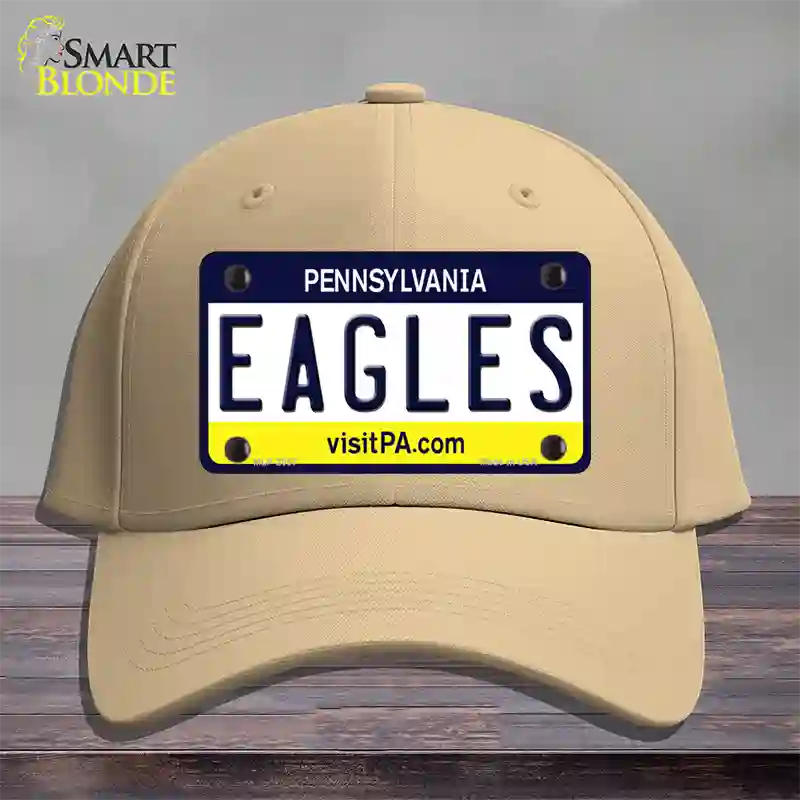 Eagles Pennsylvania State Novelty License Plate Hat Cotton / Khaki