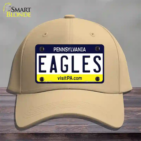Eagles Pennsylvania State Novelty License Plate Hat Cotton / Khaki