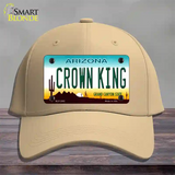 Crown King Novelty License Plate Hat Cotton / Khaki