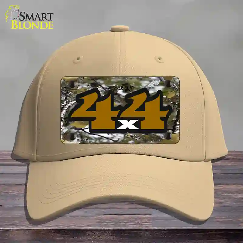 4x4 Camouflage Novelty License Plate Hat Cotton / Khaki